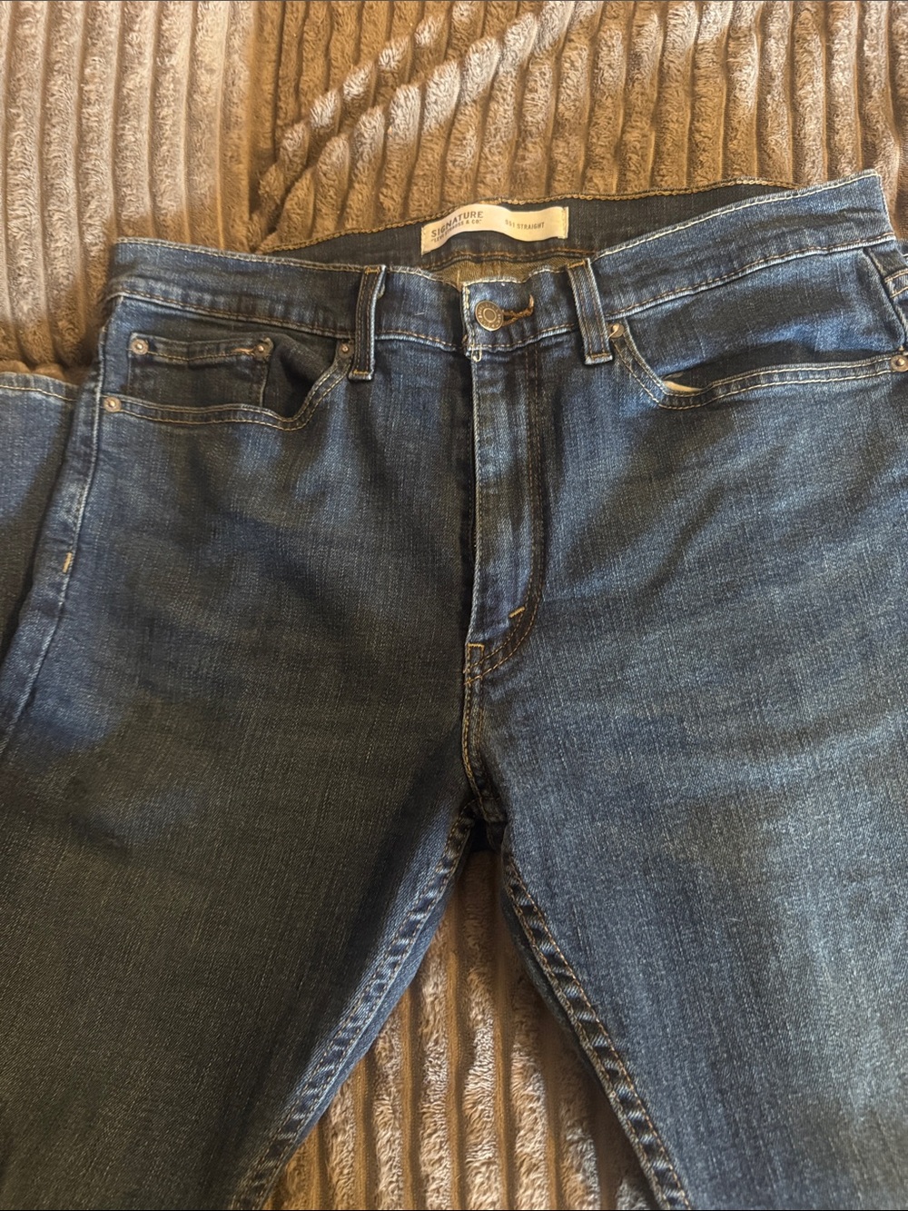 Levi’s Signature Slim Straight Men's Jeans in Dark Blue 34x30